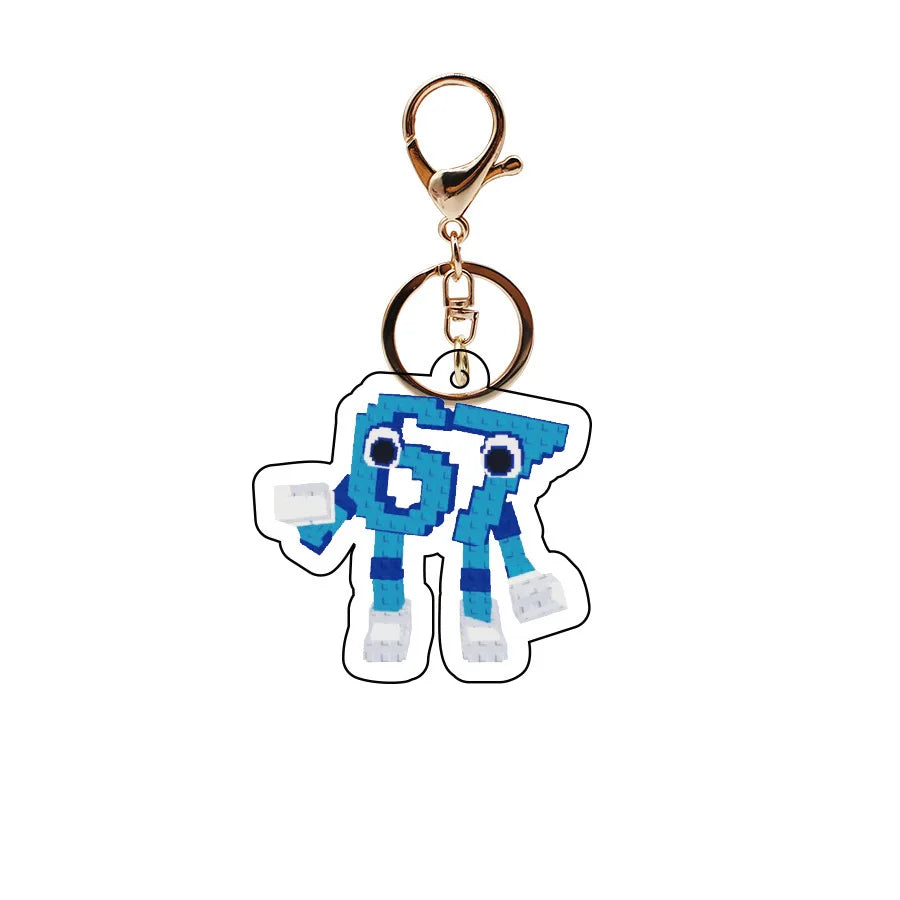 2026 New Steal A Brainrot Jandel Keychain Acrylic 67 Pendant Steal A Brainrot Keychains Cosplay Accessory