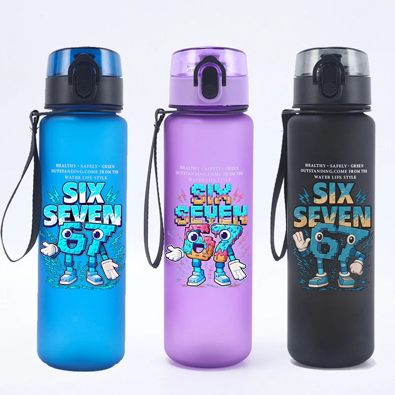 Steal A Brainrot Water Bottles 67 Six Seven Cartoon Printed Water Cup Kids Boys Sports Water Bottles Children Christmas Gifts