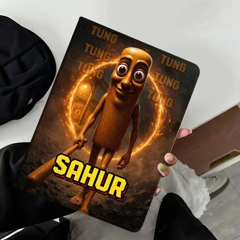 TungTungSahur brainrot For iPad Pro Air Mini 1 2 3 4 5 6 7 7th 8th 9th 10th 11th 10.2 9.7 10.5 10.9 11 12.9 Tablet Case