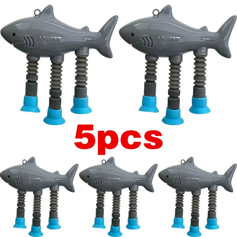 New Italian Brainrot Toys Tralalero Tralala Lirili Larila Tung Sahur Model Suction Cup Toys Telescopic Tubes Stress Relief Gifts